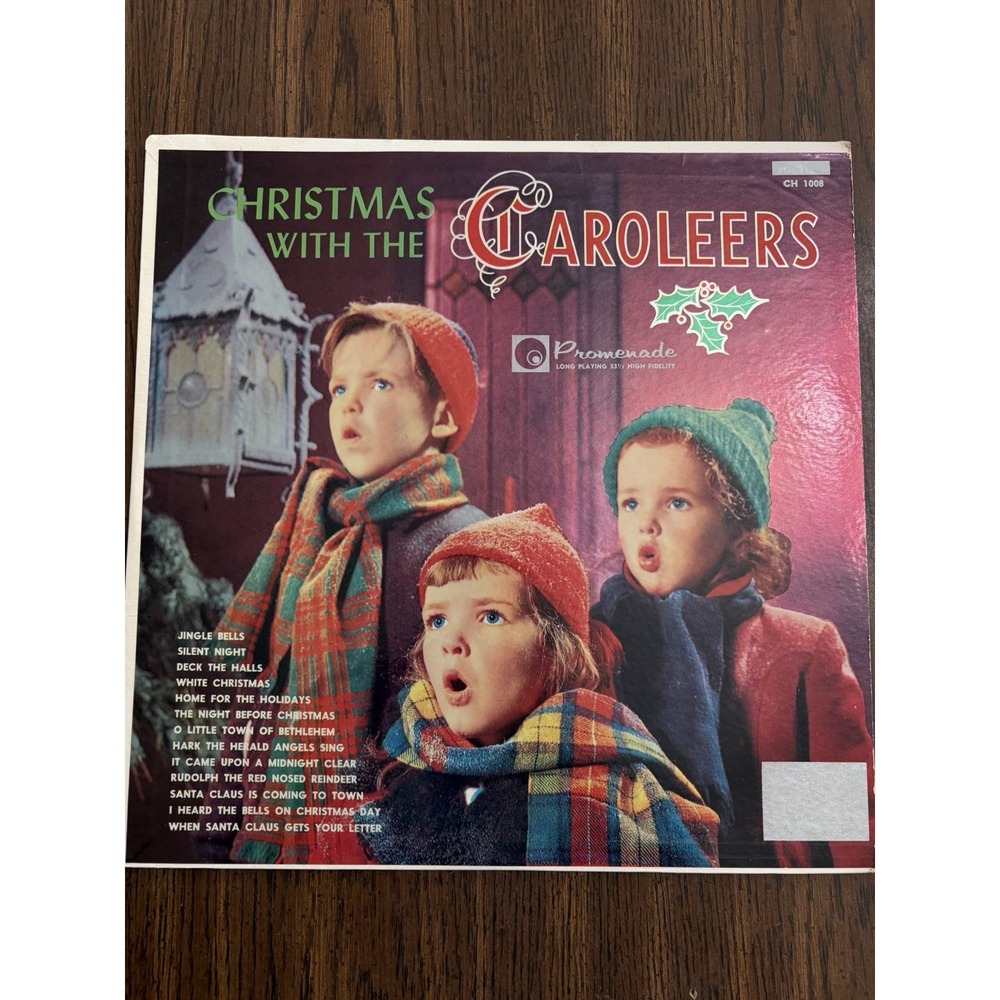 Christmas With The Caroleers Vintage Vinyl LP Promenade Records Holiday